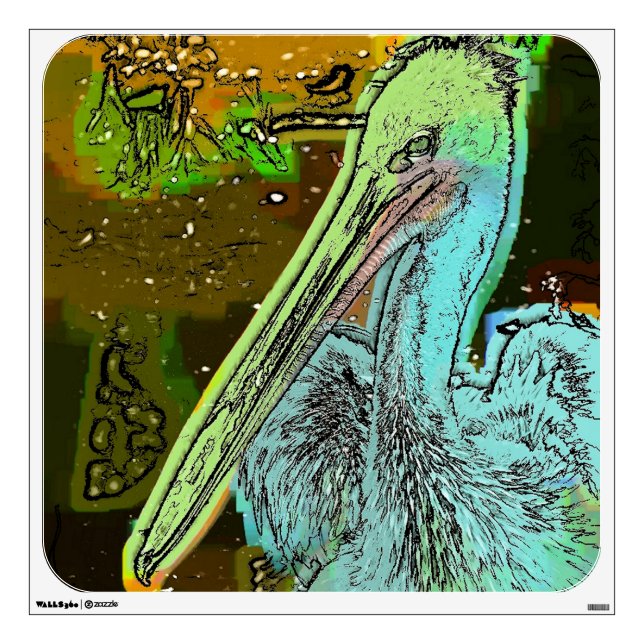 PELICAN WALL STICKER (Front)