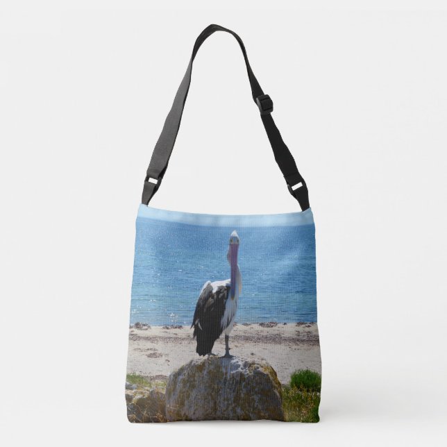 Pelican With The Look, Crossbody Bag (Back)