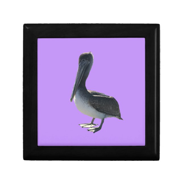 Pelican Wooden Jewelry Keepsake Box (Front)