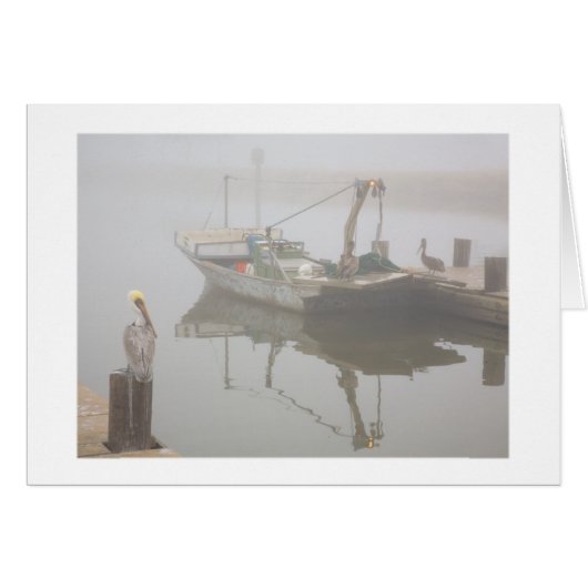 Pelicans and Shrimp Boat Cards (Front Horizontal)