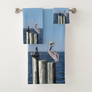 Pelicans Bath Towel Set
