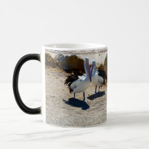 Pelicans In Love, Color Morph Mug