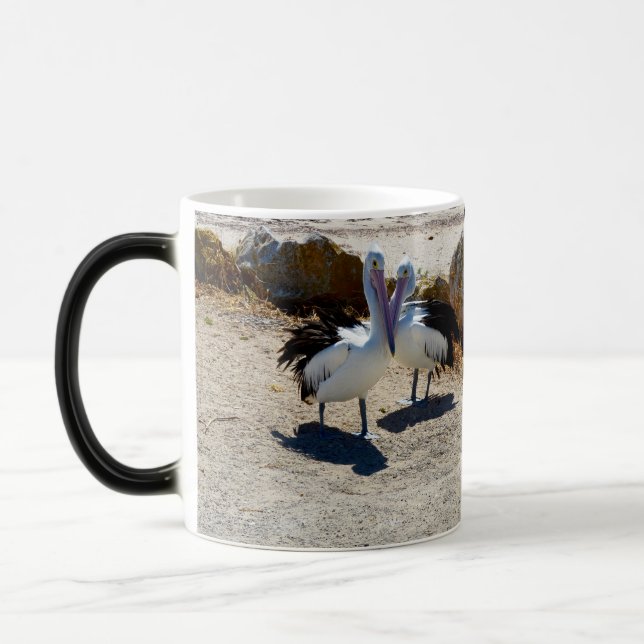 Pelicans In Love, Color Morph Mug (Left)