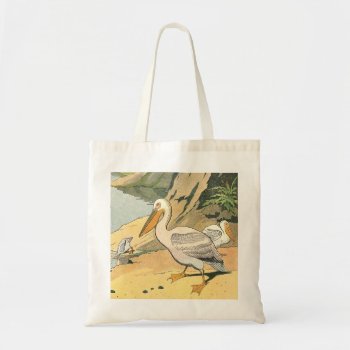 Pelicans In The Harbor Tote Bag by kidslife at Zazzle
