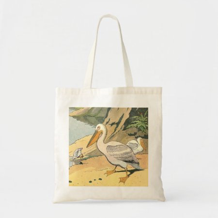 Pelicans In The Harbor Tote Bag
