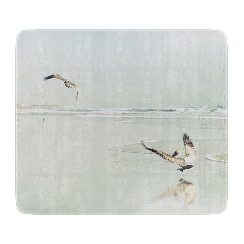 Pelicans Nature Bird Florida Beaches Ocean Cutting Board