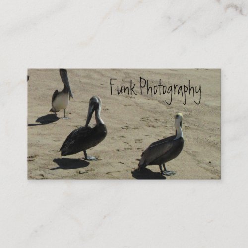Pelicans on the Beach Business Card Templates