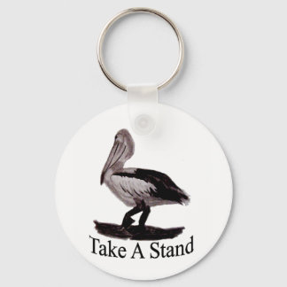 Pelicans Take A Stand Keychain