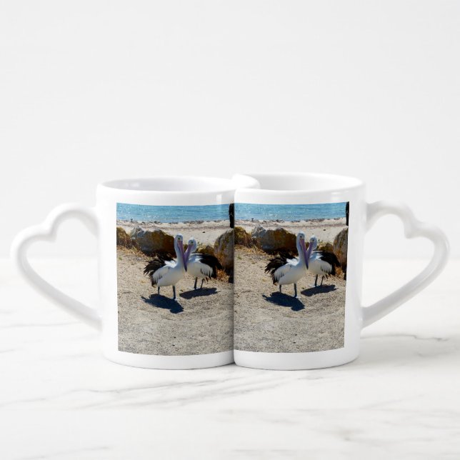 Pelicans The Love Story, Coffee Mug Set (Front Nesting)