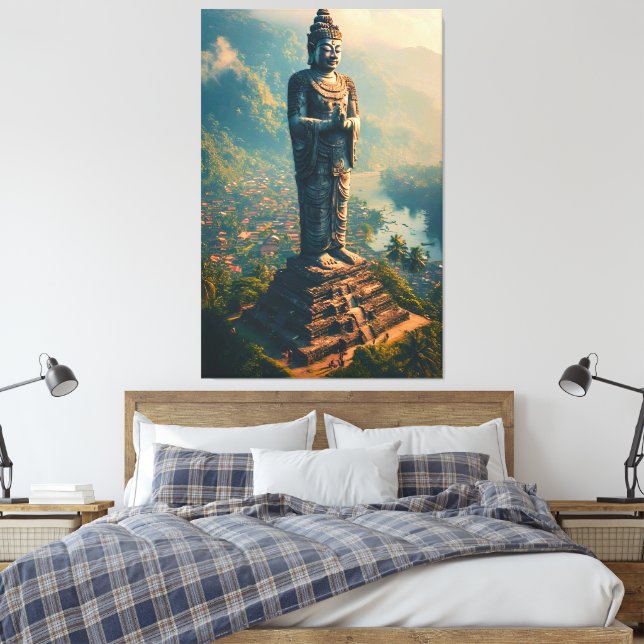 Pelindung Lembah - Protector of the Valley Canvas Print (Insitu(Bedroom))