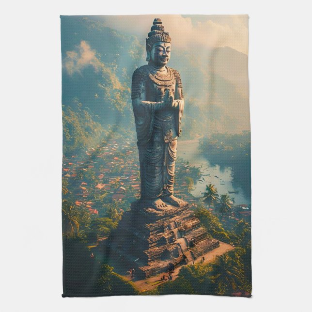 Pelindung Lembah - Protector of the Valley Kitchen Towel (Vertical)