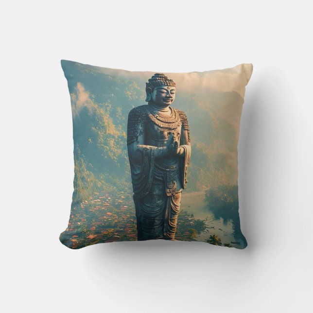 Pelindung Lembah - Protector of the Valley Throw Pillow (Front)