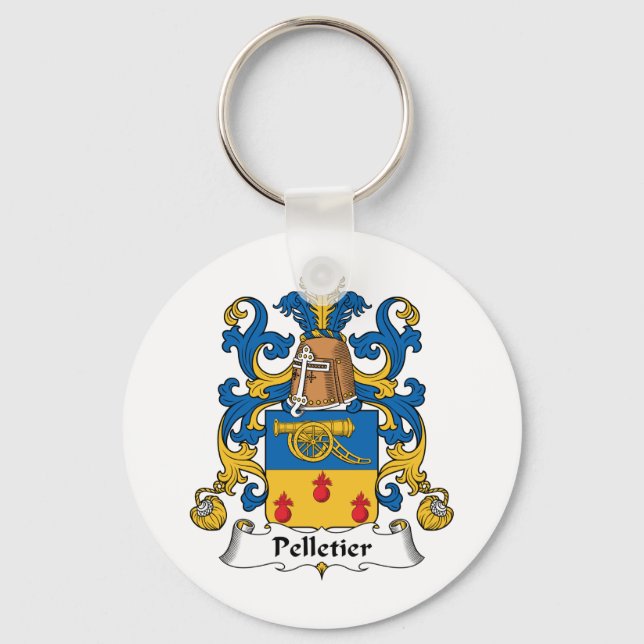 Pelletier Family Crest Keychain (Front)