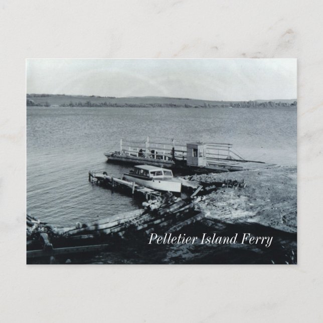 Pelletier Island Ferry Postcard (Front)