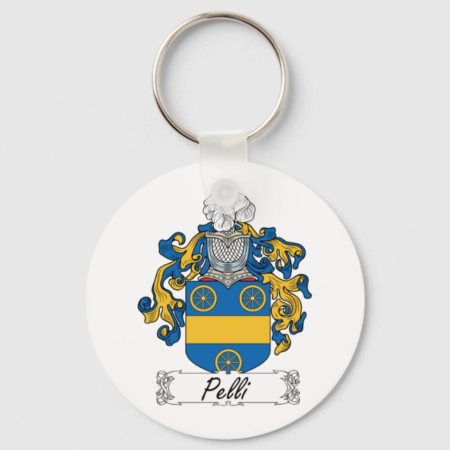 Pelli Family Crest Keychain (Front)