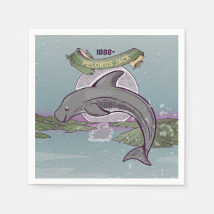 Pelorus Jack New Zealand Dolphin Napkins