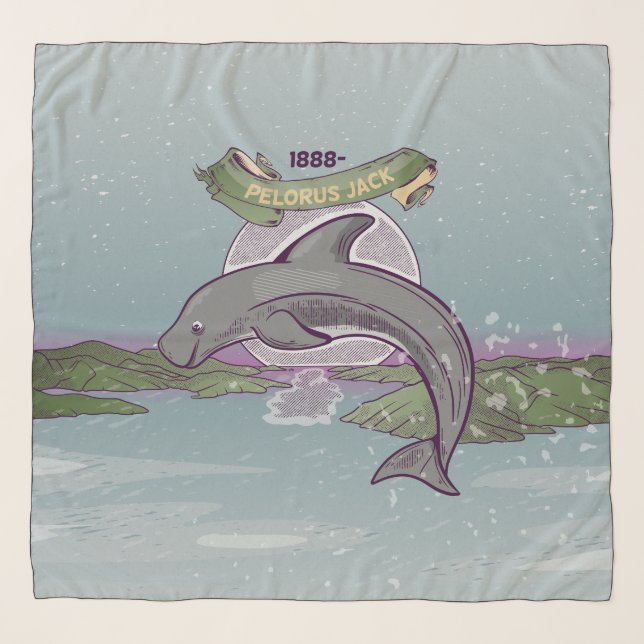 Pelorus Jack Risso's Dolphin Scarf (Front)