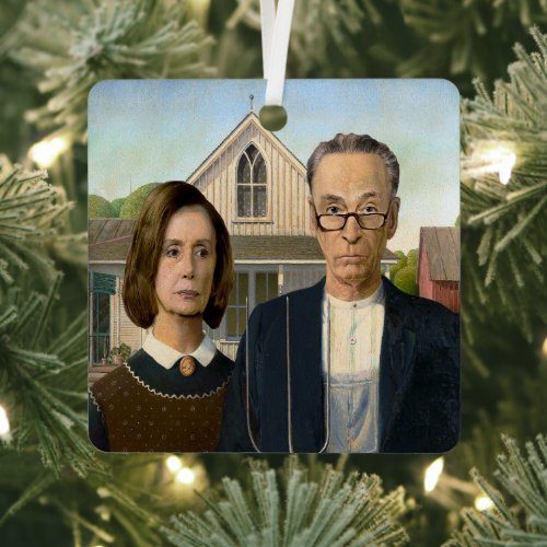 Pelosi and Schumer Christmas Ornament