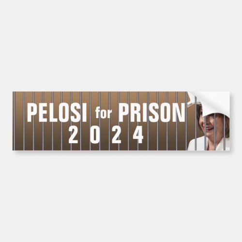 Pelosi For Prison 2024 Bumper Sticker