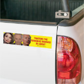 Pelosi Schumer Biden Traitors Founders Warned Us Bumper Sticker (On Truck)