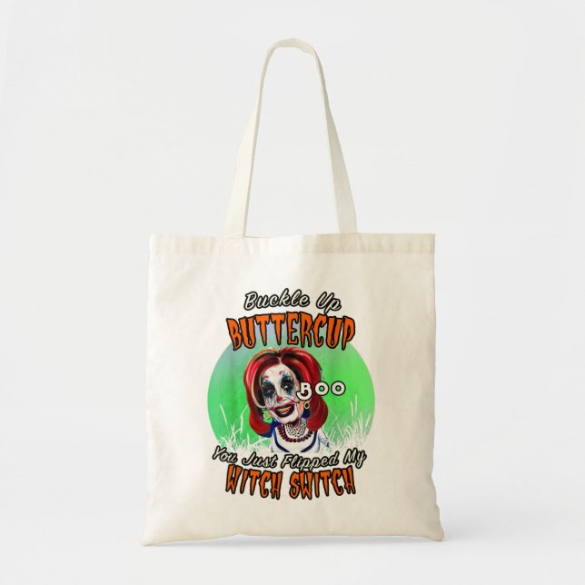 Pelosi Witch Halloween Costume Drunk Scary Nancy P Tote Bag (Front)