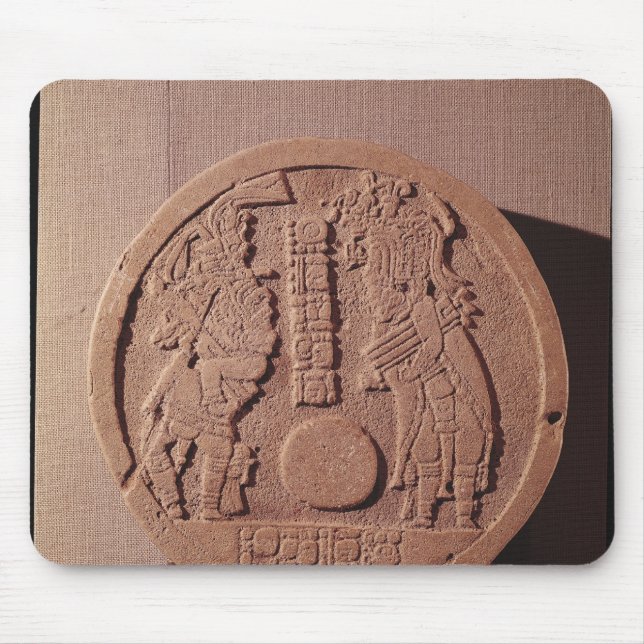 Pelote marker depicting two players mouse pad (Front)
