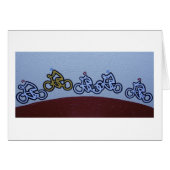 Peloton cycle race card (Front Horizontal)