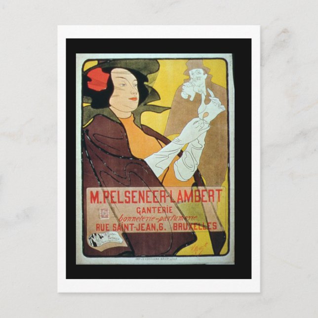 'Pelseneer-Lambert Glove Makers, Millinery and Per Postcard (Front)