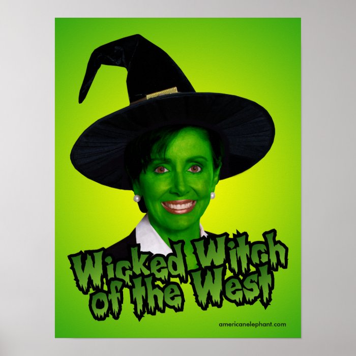 Pelsoi Wicked Witch of the West Print