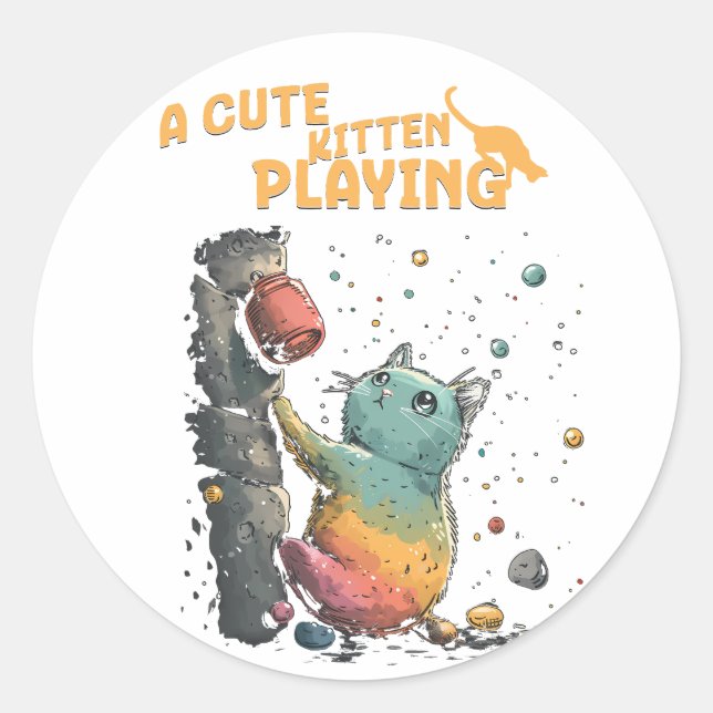 Peludo and Jugueton Classic Round Sticker (Front)