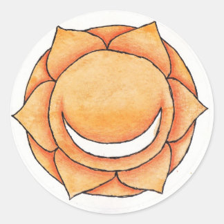 Pelvic Chakra Classic Round Sticker