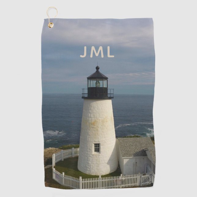 Pemaquid Lighthouse  Golf Towel (Front)