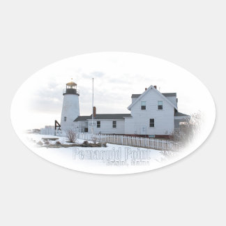 Pemaquid Lighthouse Oval Sticker