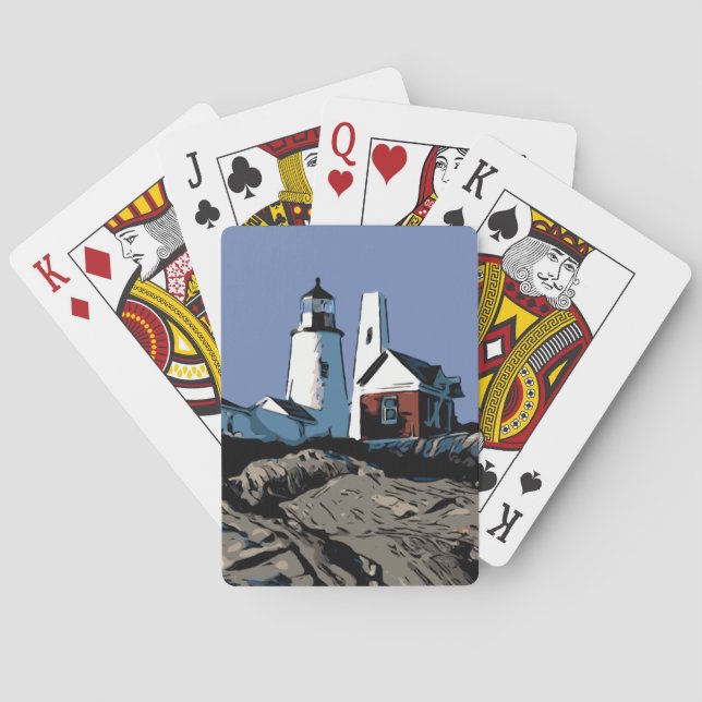 PEMAQUID POINT LIGHT POKER CARDS (Back)