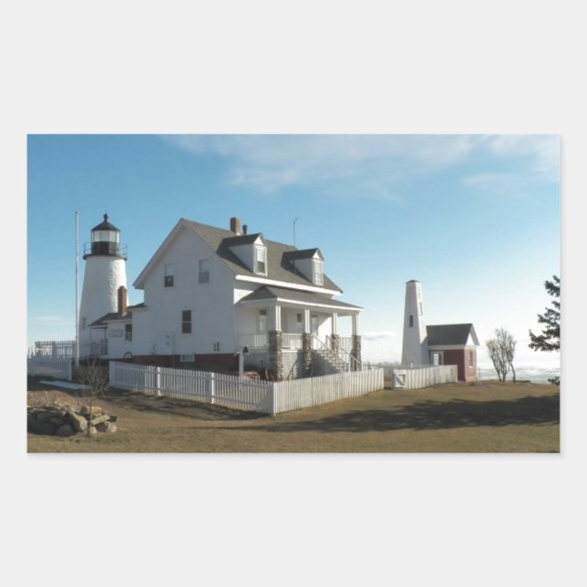 Pemaquid Point Lighthouse 11 Rectangular Sticker (Front)