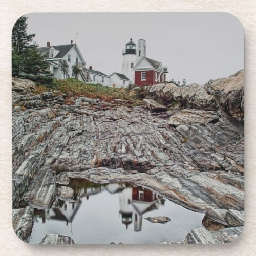 Pemaquid Point Lighthouse Cork Coaster