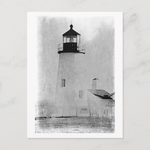 Pemaquid Point Lighthouse in Maine Postcard