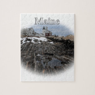 Pemaquid Point Lighthouse Maine Jigsaw Puzzle