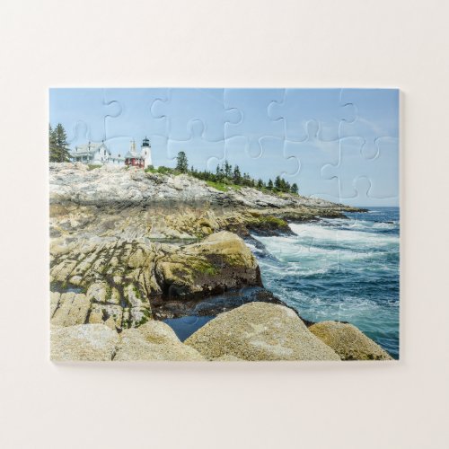 Pemaquid Point Lighthouse Maine Oversized Jigsaw Puzzle
