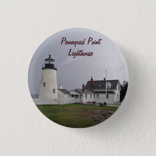 Pemaquid Point Lighthouse Maine Pinback Button