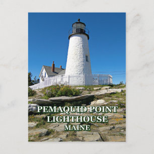 Pemaquid Point Lighthouse, Maine Postcard