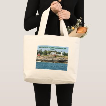 Pemaquid Point Lighthouse  Maine Tote Bag by LighthouseGuy at Zazzle