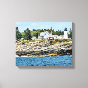 Pemaquid Point Lighthouse Maine Wrapped Canvas Print