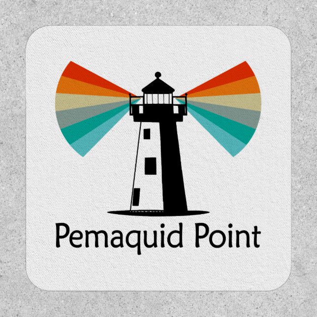 Pemaquid Point Lighthouse Rainbow Patch (Front)