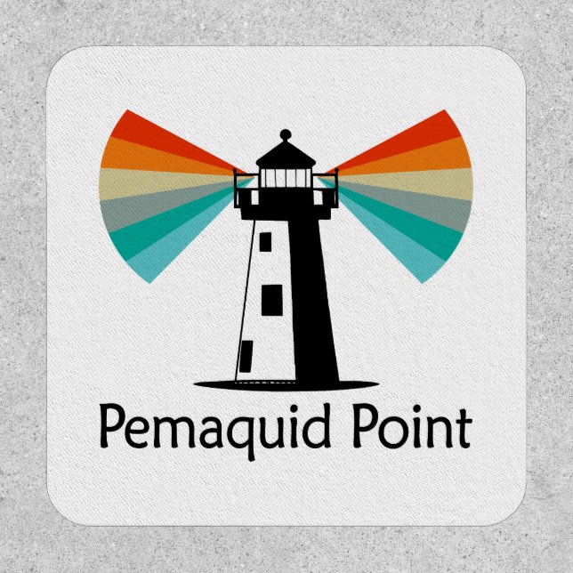 Pemaquid Point Lighthouse Rainbow Patch (Front)