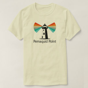 Pemaquid Point Lighthouse Rainbow T-Shirt