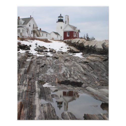 Pemaquid Point Lighthouse Reflection Photo Print
