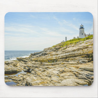 Pemaquid Point Maine Lighthouse and Ocean Mouse Pad