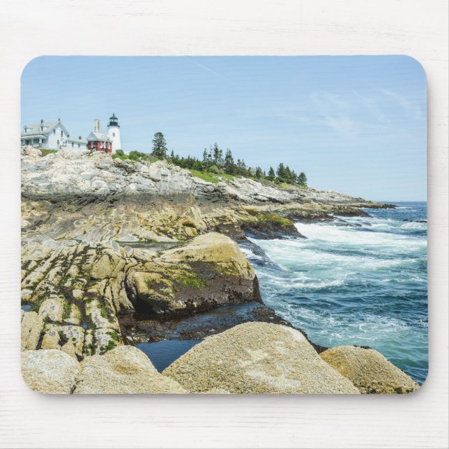 Pemaquid Point Maine Lighthouse Mouse Pad (Front)