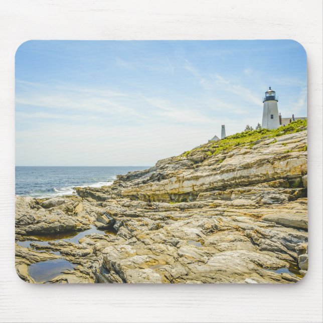Pemaquid Point Maine Lighthouse Mouse Pad (Front)